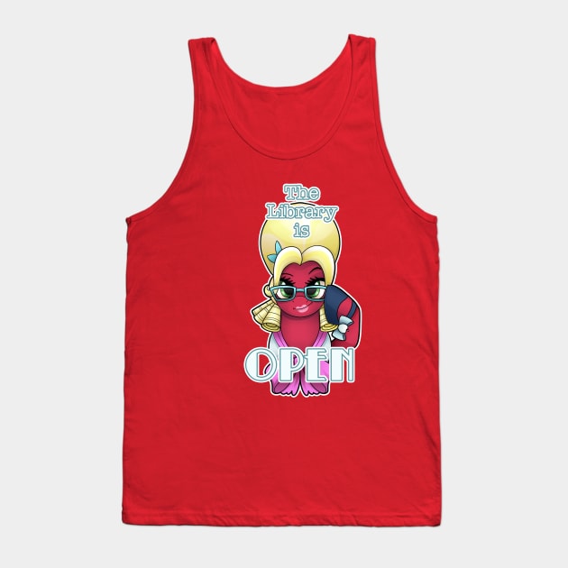 The Library Is Open Tank Top by ChristaDoodles